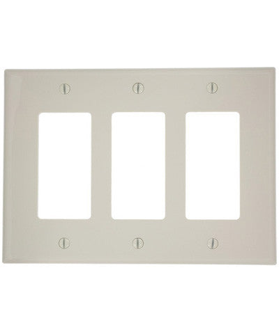 3-Gang Decora/GFCI Decora Wall Plate, Midway Size, PJ263 - Leviton - 2