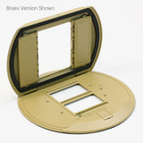Poke-Through Cover, Brass, PT526-B