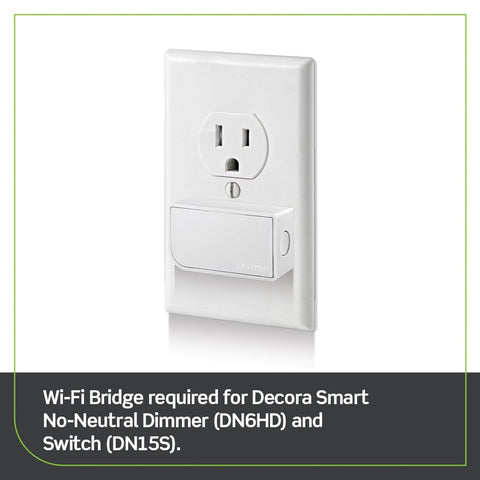 Decora Smart Wi-Fi Tamper-Resistant Outlet (2nd Gen), D215R-2RW – Leviton