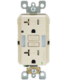 Self-Test SmartlockPro Slim GFCI Tamper Resistant Receptacle with Guidelight and LED Indicator, 20-Amp, GFNL2 - Leviton - 3