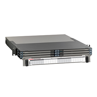 Opt-X UHDX 1RU Fiber Enclosure, empty, with sliding trays; Accepts up to (12) HDX components, 5R1UD-S12