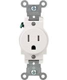 15 Amp, Narrow Body Single Receptacle, Straight Blade, Tamper Resistant, 125 Volt, Commercial Grade, Grounding, T5015 - Leviton - 3