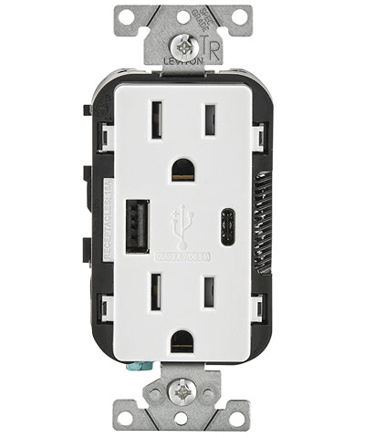 TOPGREENER In-Wall Smart Wi-Fi Outlet with Energy Monitoring, 15A/120V, White