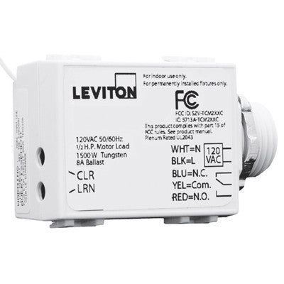 LevNet RF Threaded Mount 5-Wire 300 Relay Receiver, 24VAC, WST02-R10 - Leviton