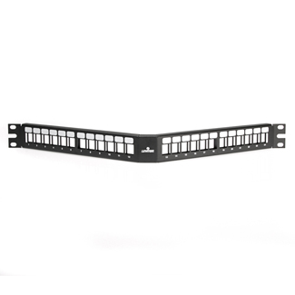 QuickPort Angled Patch Panel, 24-Port, 1RU, 49256-H24