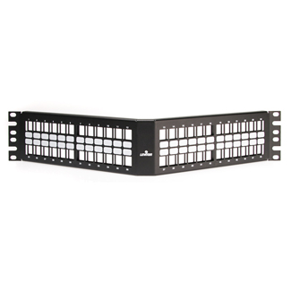 QuickPort Angled Patch Panel, 48-Port, 2RU, 49256-H48