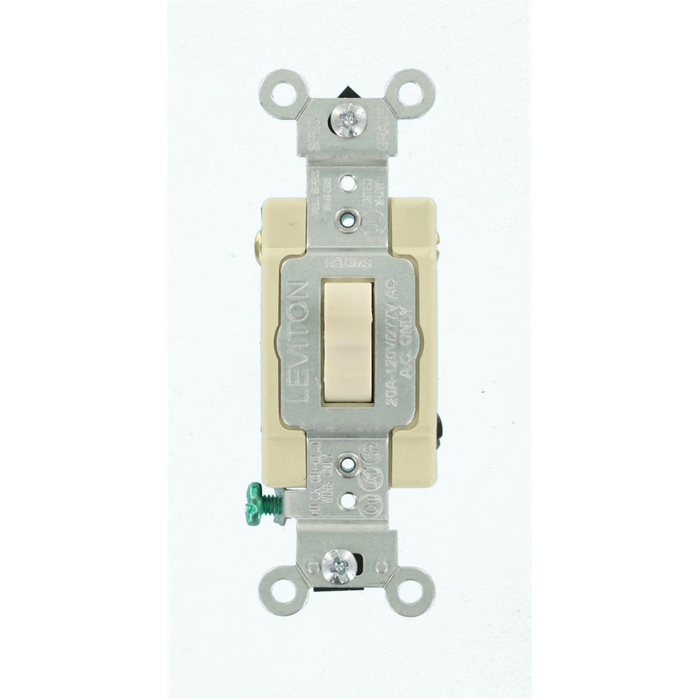 20 Amp 4-Way Toggle Switch, Light Almond, CSB4-2TS